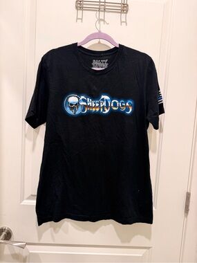 Salty Dawgs Sheepdogs
Thin Blue Line Graphic T-
Shirt Black Large